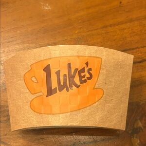 Brown and Orange Coffee Sleeve Gilmore Girls authentic from WB studios